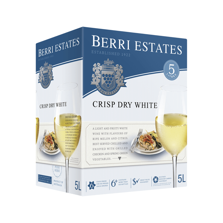 Berri Estates Crisp Dry White Cask 5L