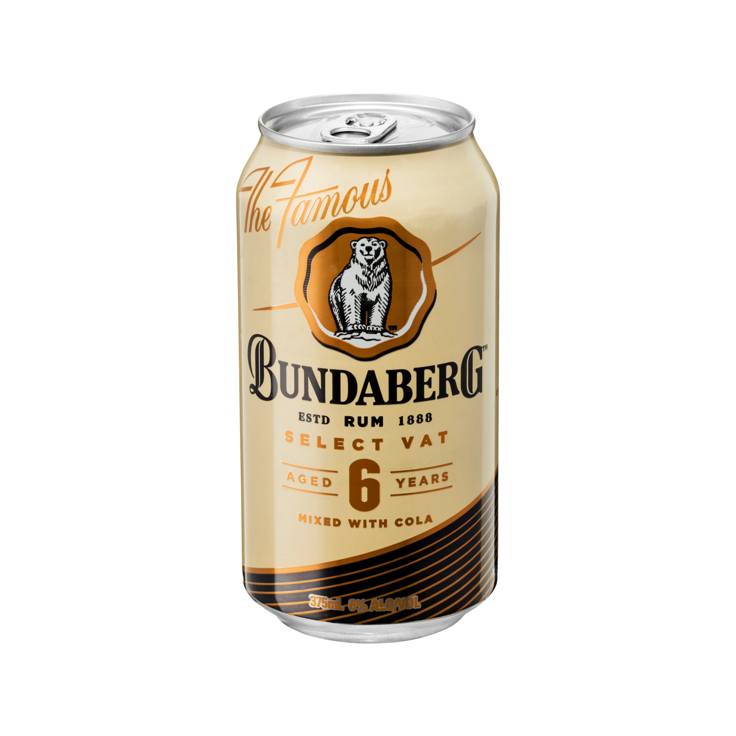 Bundaberg Select Vat Rum & Cola Cans 375ml