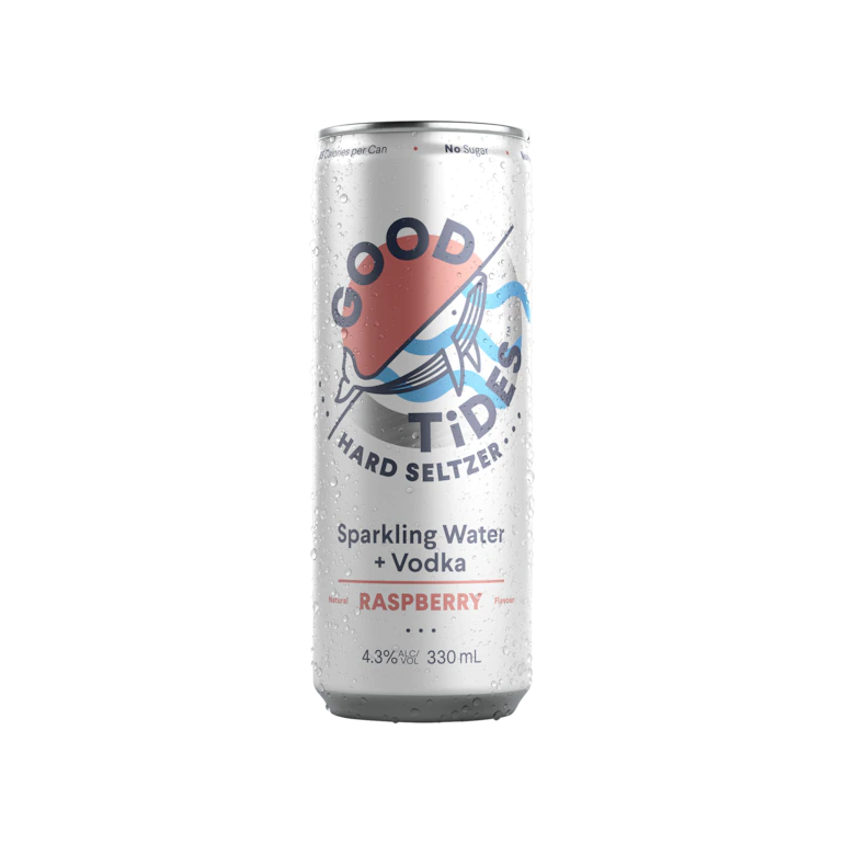 Good Tides Hard Seltzer Raspberry Cans 330ml