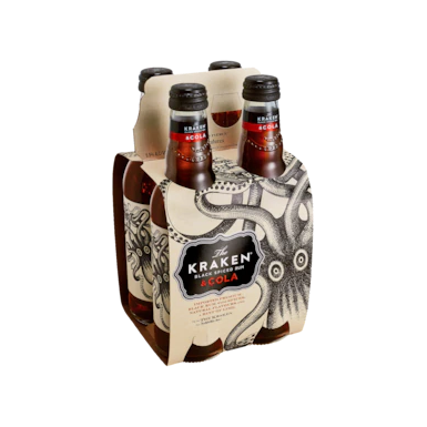 The Kraken Black Spiced Rum & Cola Bottles 330ml
