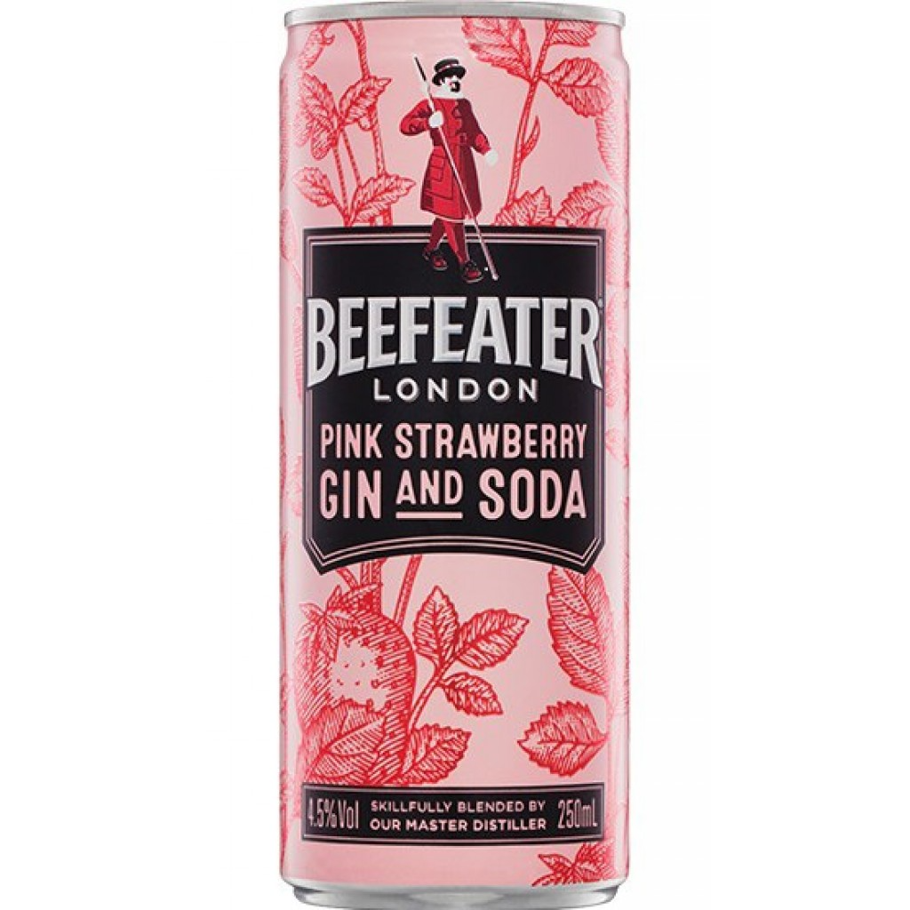 Beefeater Pink Gin & Soda Can 250ml