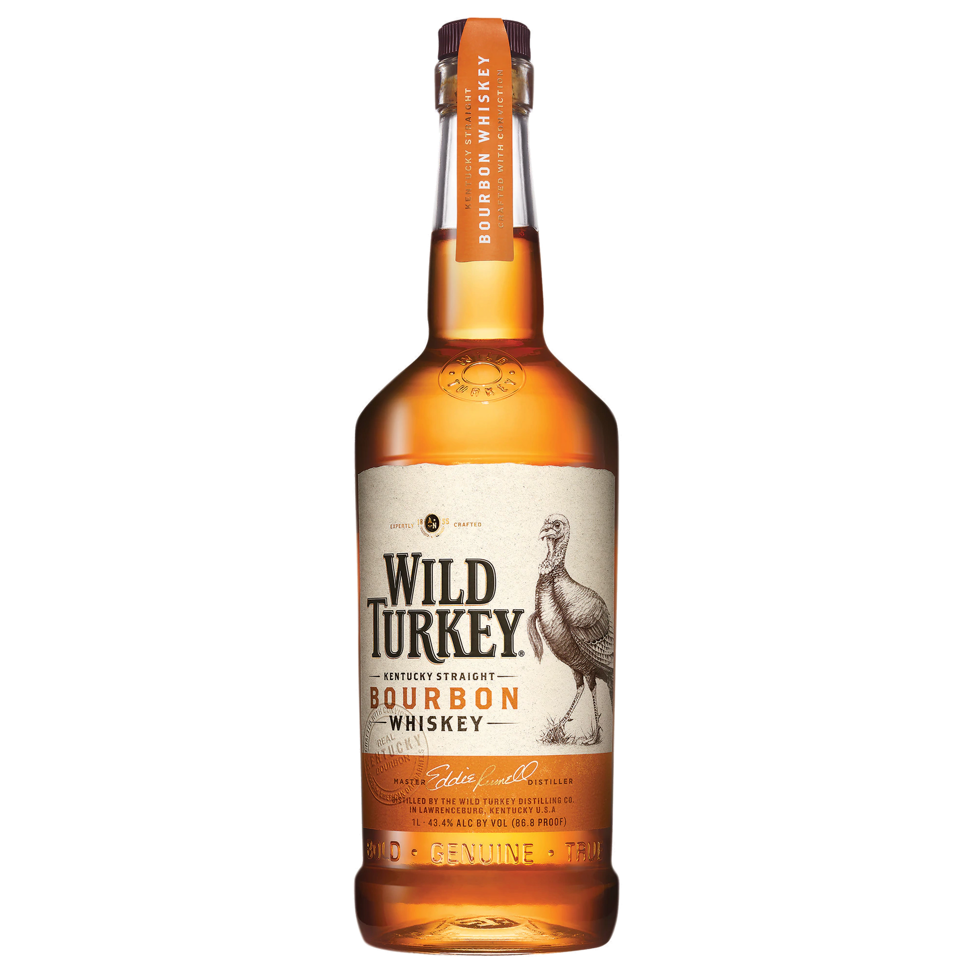 Wild Turkey Kentucky Straight Bourbon Whiskey 1L - Boozeit.com.au