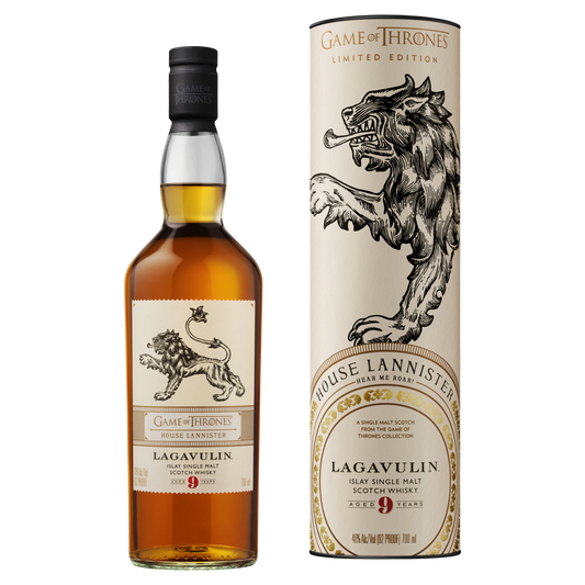 Lagavulin 9 Year Old Game of Thrones House of Lannister Single Malt Whisky 700mL