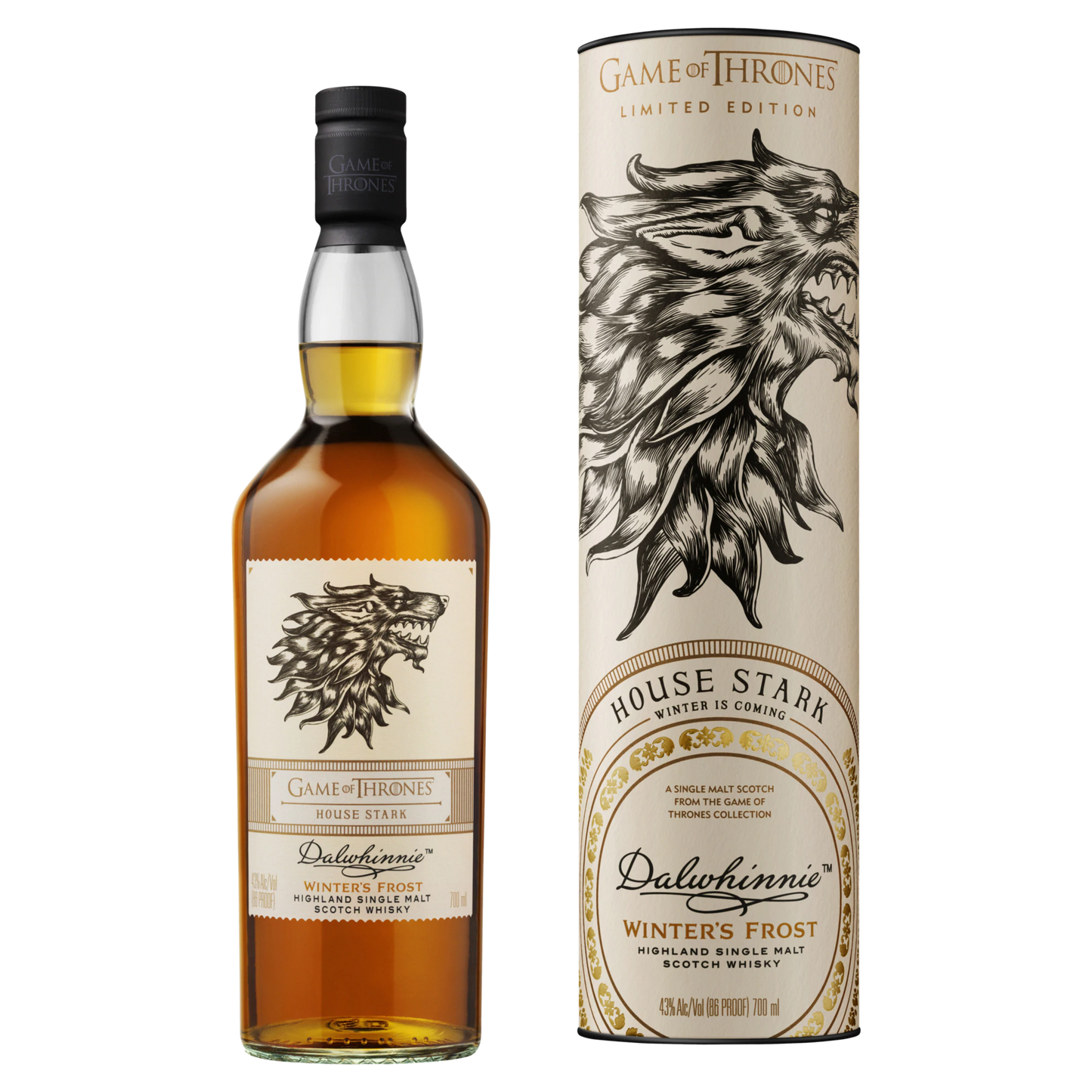 Dalwhinnie Winter's Frost Game of Thrones House of Stark Single Malt Whisky 700ml