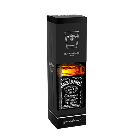 Jack Daniel's Tennessee Whiskey Rocks Glass Gift Pack 700ml