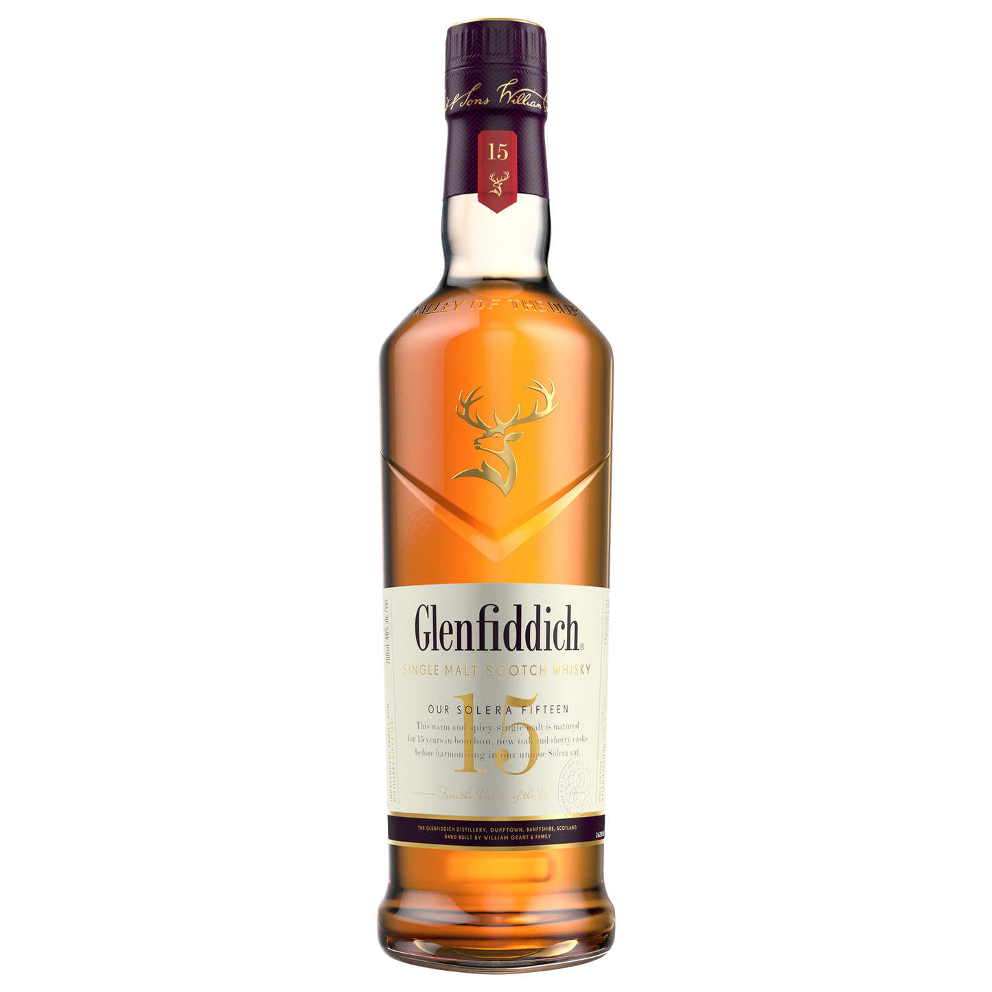 Glenfiddich 15 Year Old Single Malt Scotch Whisky 700ml