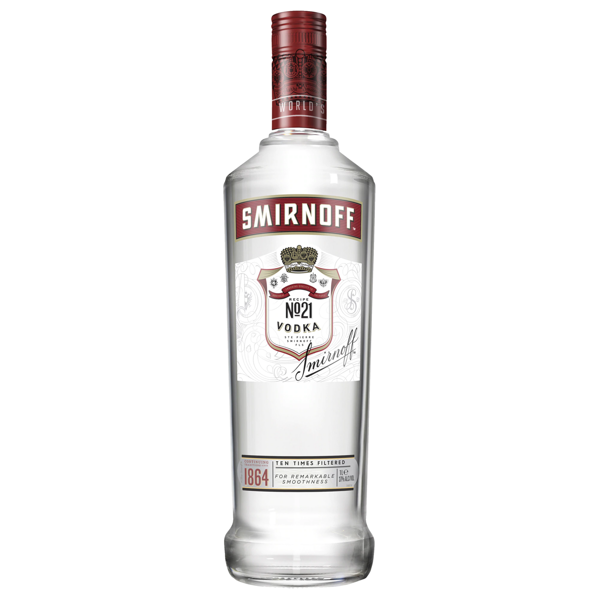 Smirnoff Red Label Vodka 1L - Boozeit.com.au