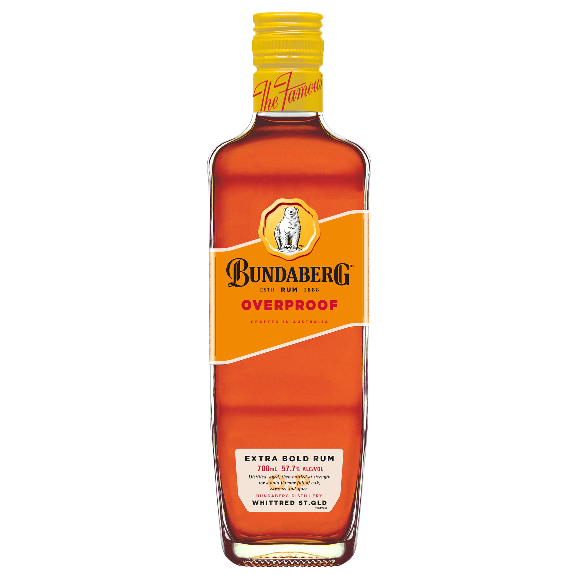 Bundaberg Rum Overproof 700ml - Boozeit.com.au
