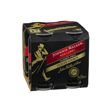 Johnnie Walker & Cola Premium Blend Cans 375ml