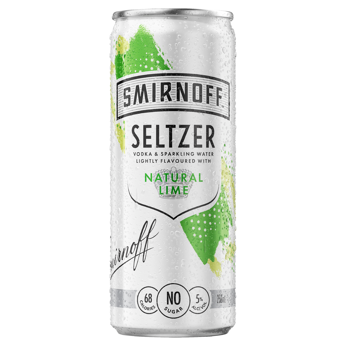 Smirnoff Classic Lime Seltzer Cans 250ml