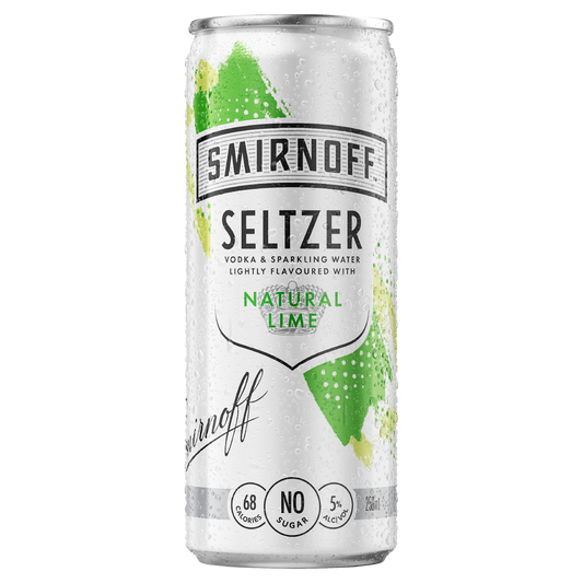 Smirnoff Classic Lime Seltzer Cans 250ml