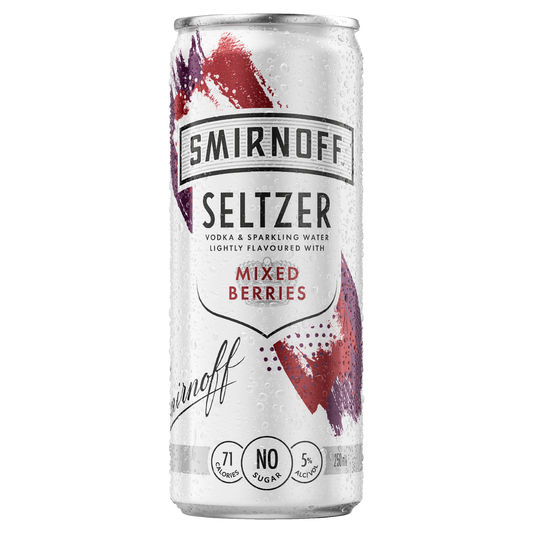 Smirnoff Mixed Berries Seltzer 250ml