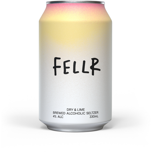 FELLR Dry & Lime Brewed Alcoholic Seltzer Cans 330ml