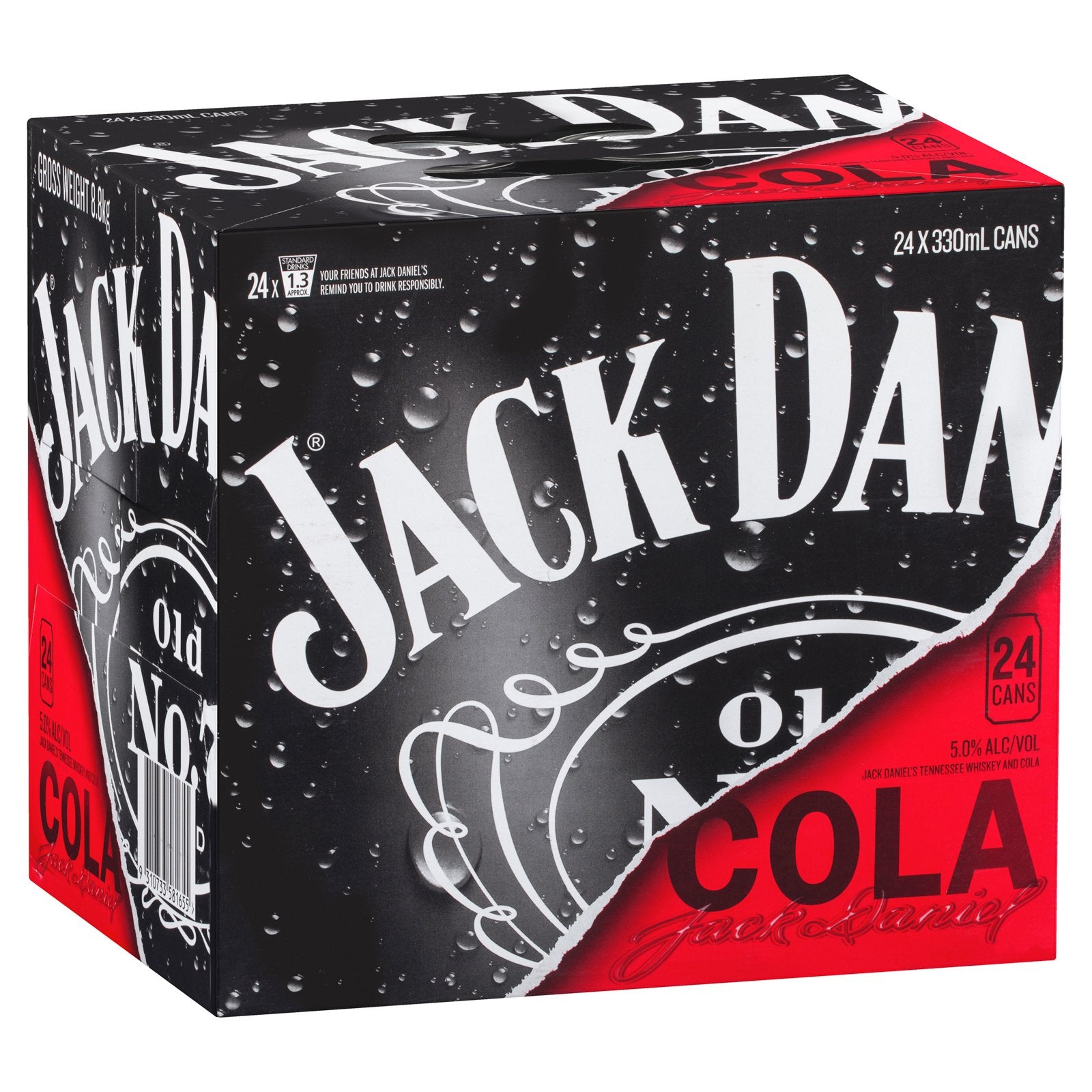 Jack Daniel's Tennessee Whiskey & Cola Cube 330ml - Boozeit.com.au