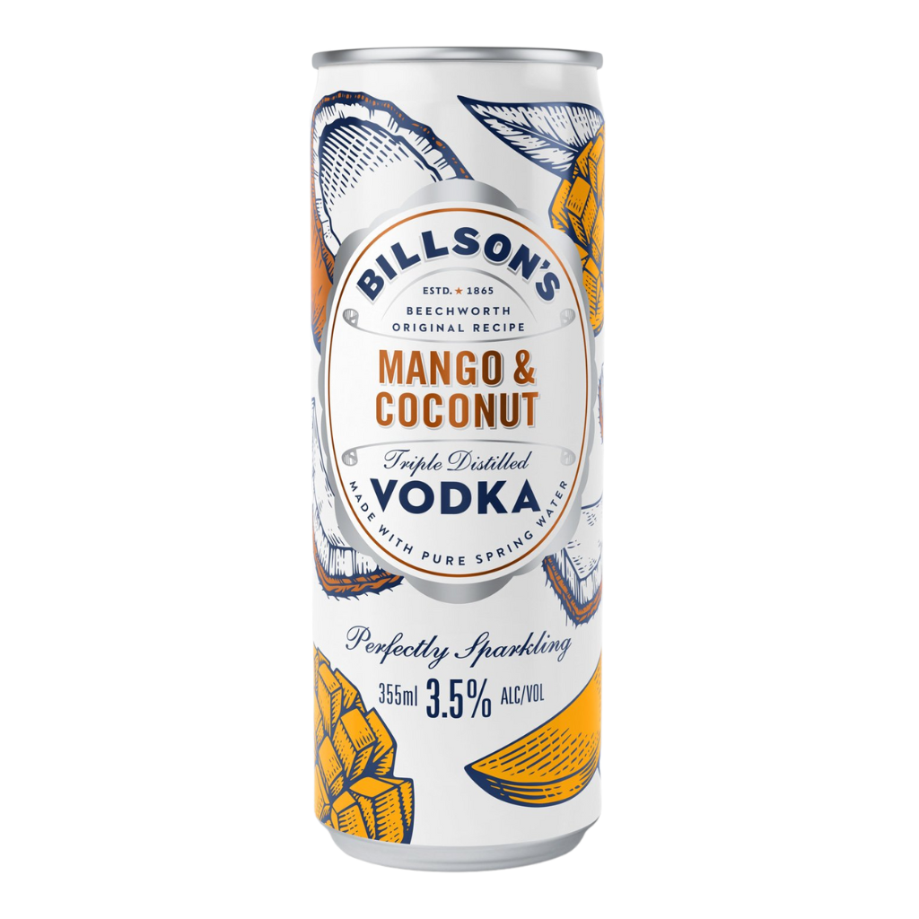 Billson's Vodka Mango & Coconut 355ml