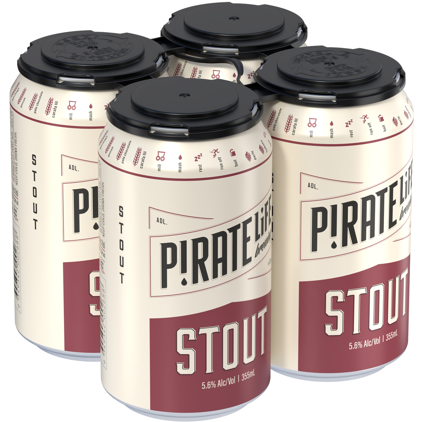 Pirate Life Brewing Stout 355ml