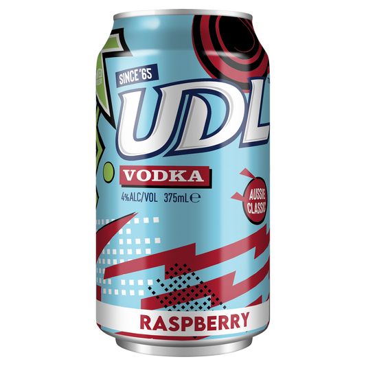 UDL Vodka & Raspberry Cans 375ml