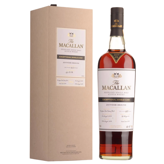 The Macallan Exceptional Single Cask 2017/ESB-8841/03 Limited Edition Cask Strength Single Malt Scotch Whisky 700ml