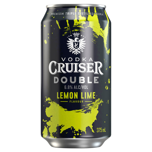 Vodka Cruiser Double Lemon Lime 6.8% Cans 375ml