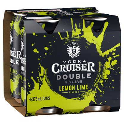 Vodka Cruiser Double Lemon Lime 6.8% Cans 375ml