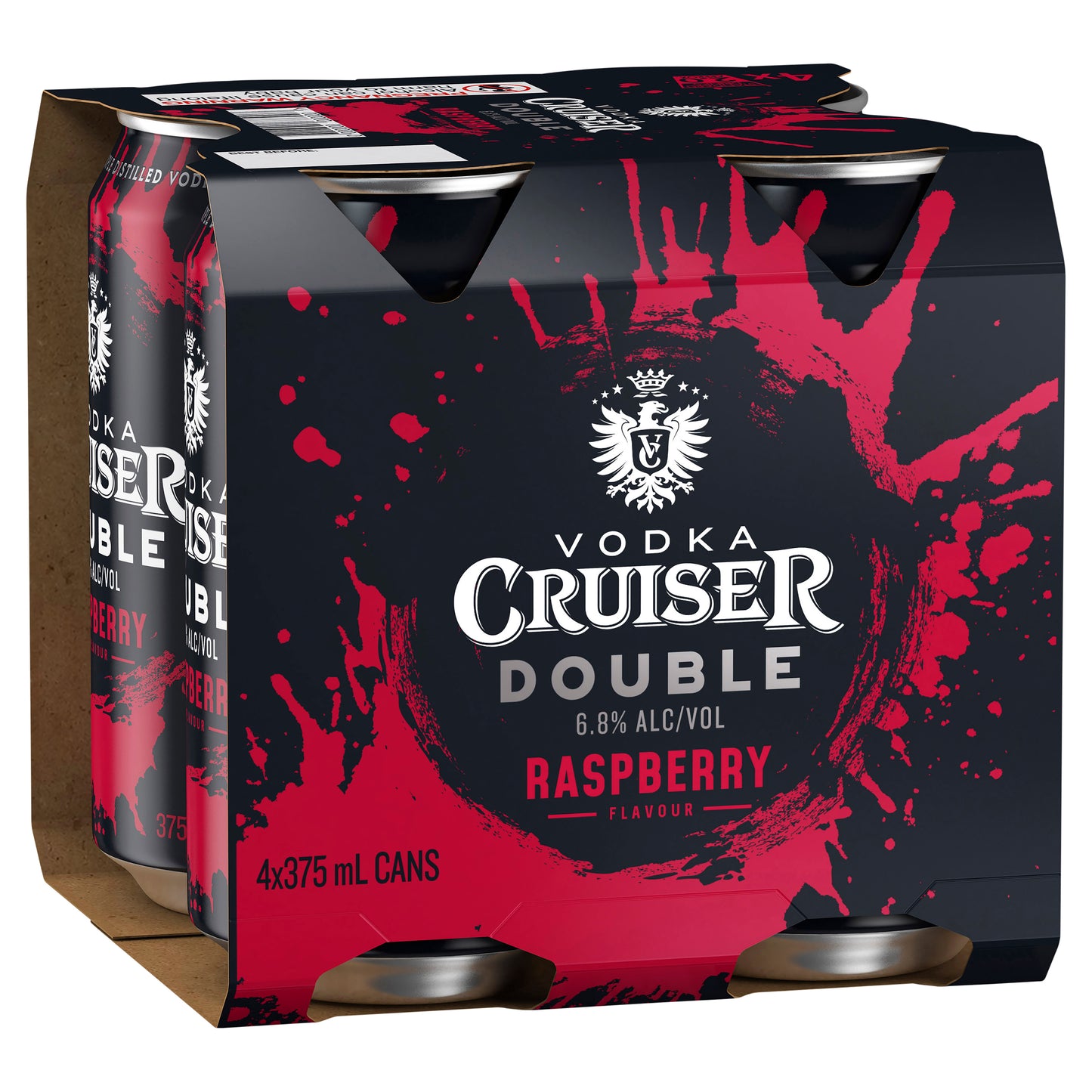 Vodka Cruiser Double Raspberry 6.8% Cans 375ml