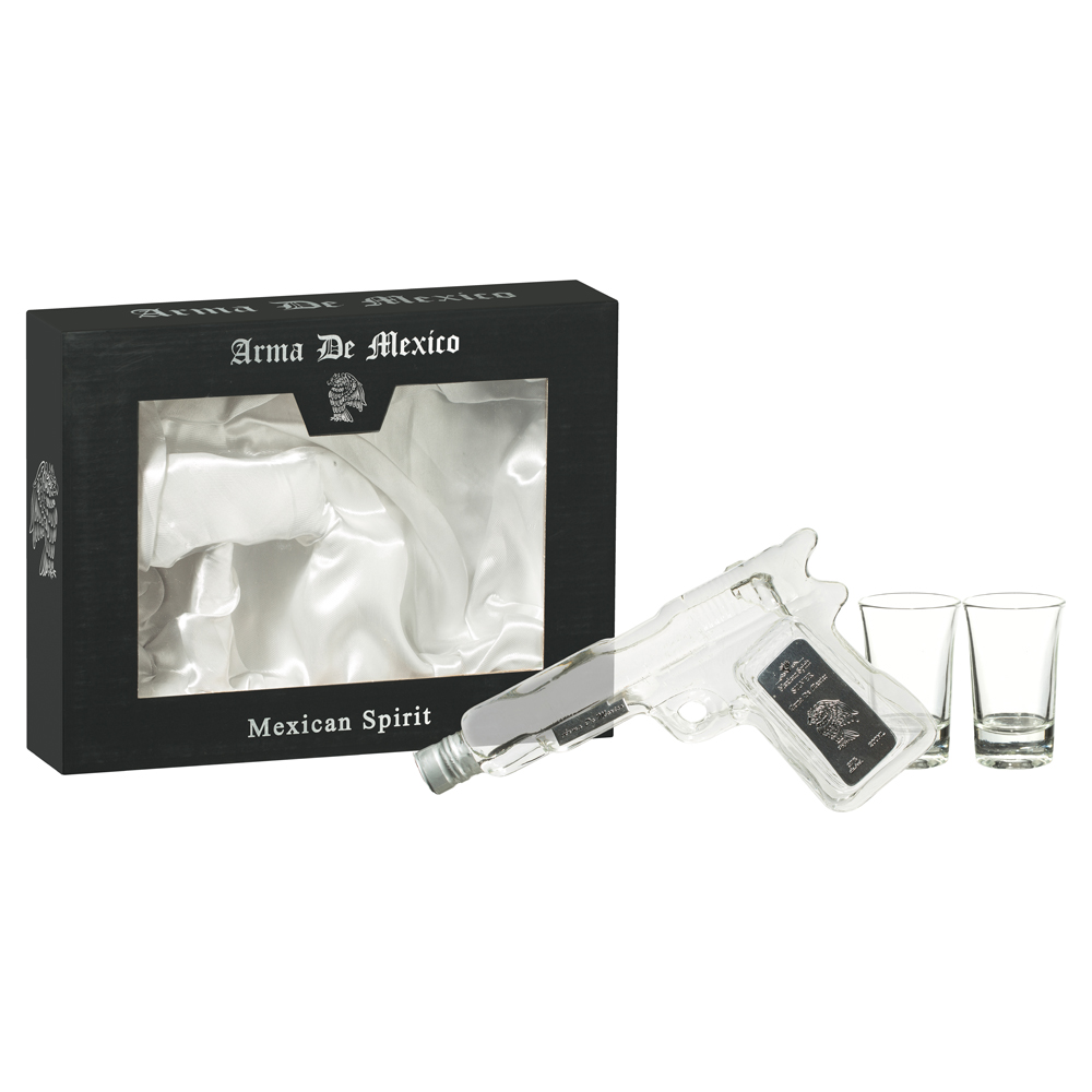Arma De Mexico Tequila Pistol Silver 170ml