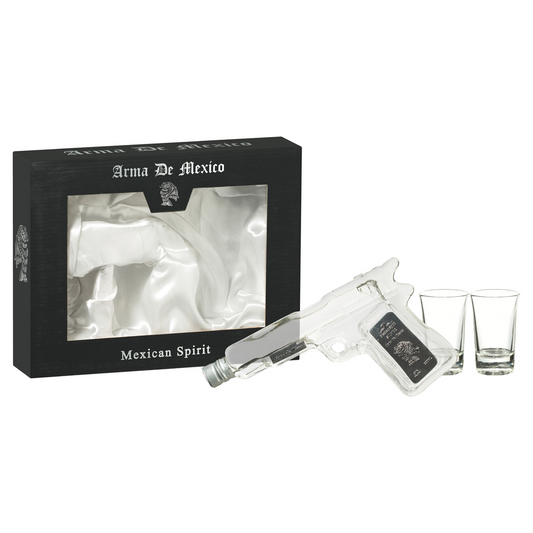 Arma De Mexico Tequila Pistol Silver