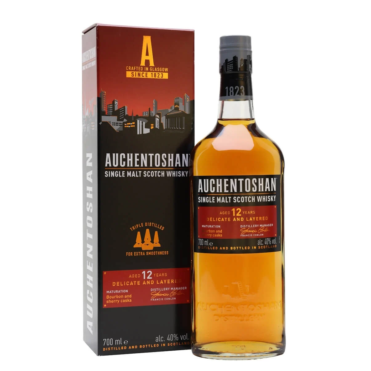 Auchentoshan 12 Year Old Single Malt Scotch Whisky 700ml