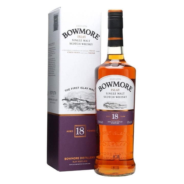 Bowmore 18 Year Old Single Malt Scotch Whisky 700ml
