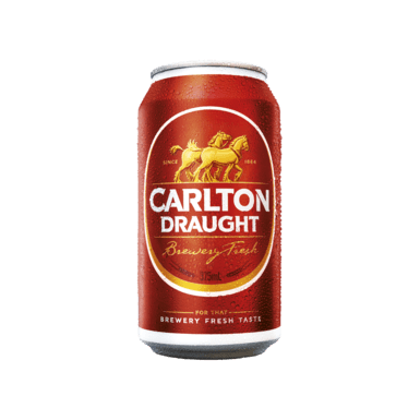 Carlton Draught Cans 375ml - Boozeit.com.au
