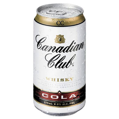 Canadian Club & Cola Cans 375ml
