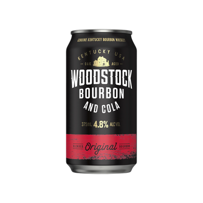 Woodstock Bourbon & Cola 4.8% Cans 375ml