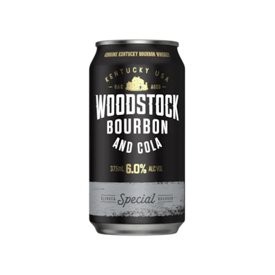 Woodstock Bourbon & Cola 6% Cans 375ml