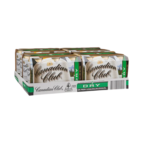 Canadian Club & Dry Cans 375ml