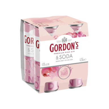 Gordon's Premium Pink Gin & Soda Cans 275ml
