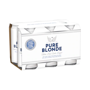 Pure Blonde Cans 375ml - Boozeit.com.au