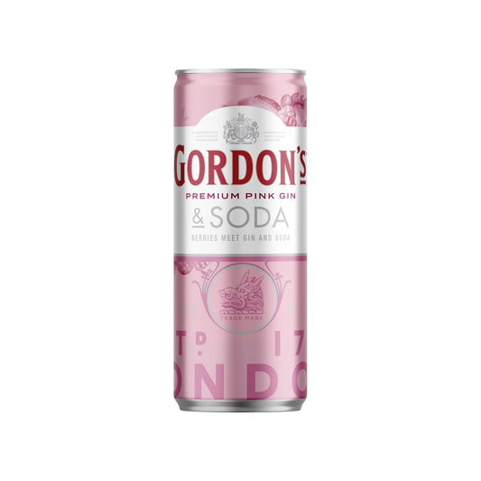 Gordon's Premium Pink Gin & Soda Cans 275ml