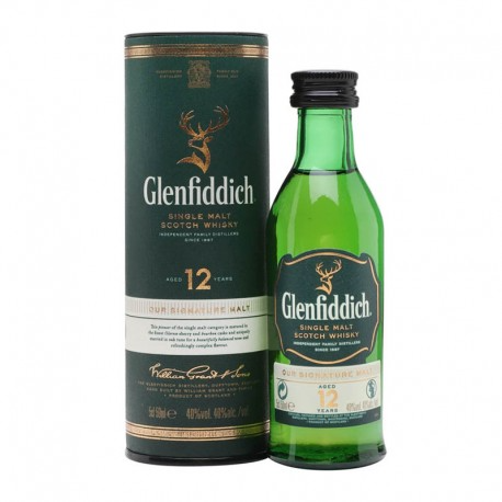 Glenfiddich 12 Year Old Single Malt Scotch Whisky 50ml