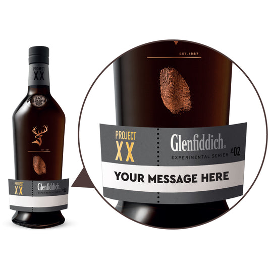 Glenfiddich Experimental Series Project XX Single Malt Scotch Whisky Personalised Label 700ml