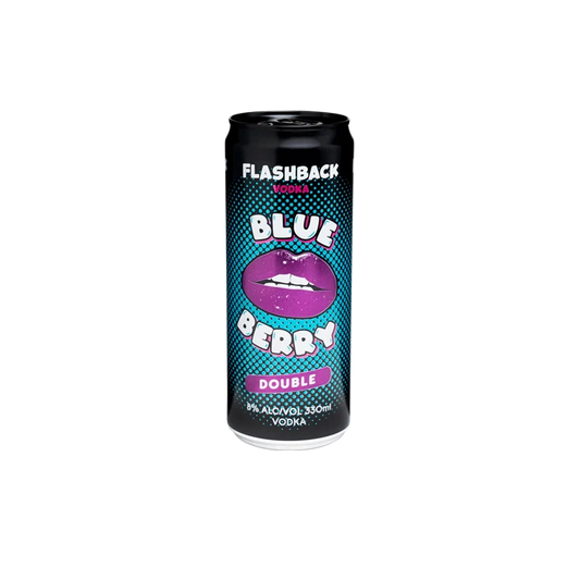 Flashback Vodka Blue Berry Double 8% 330ml