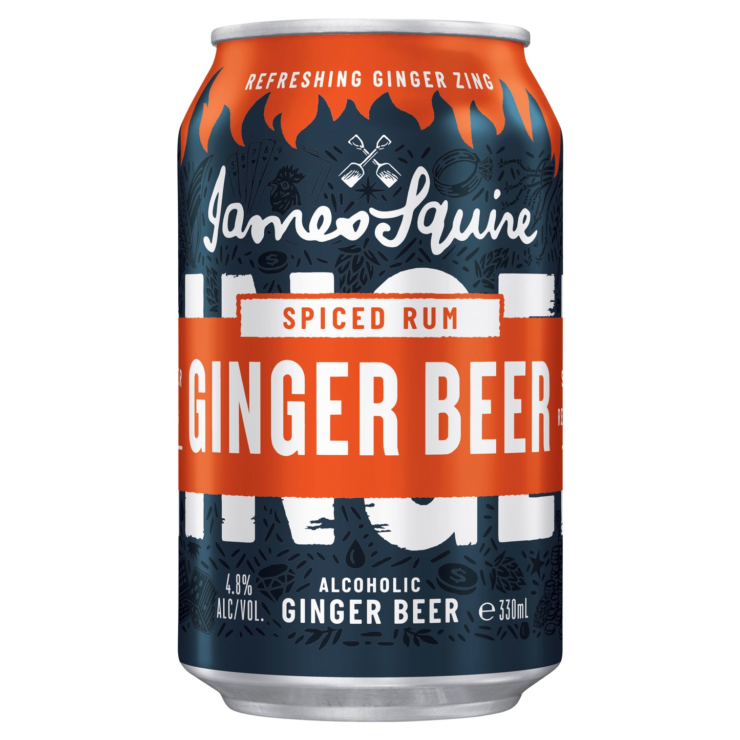 James Squire Ginger Beer Spiced Rum Can 330ml