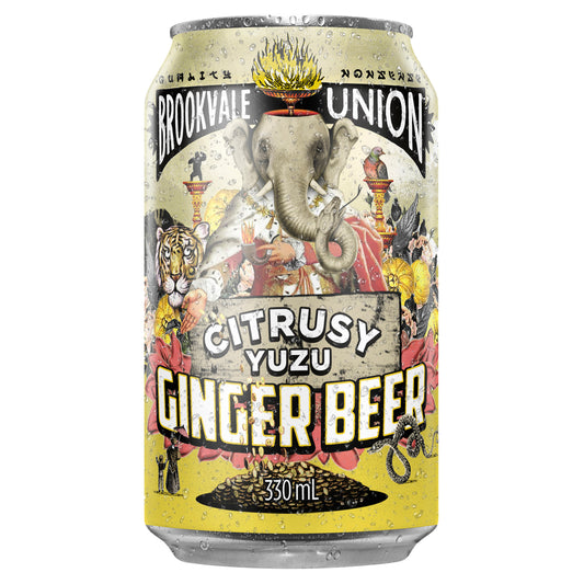 Brookvale Union Ginger Beer Citrusy Yuzu Cans 330ml