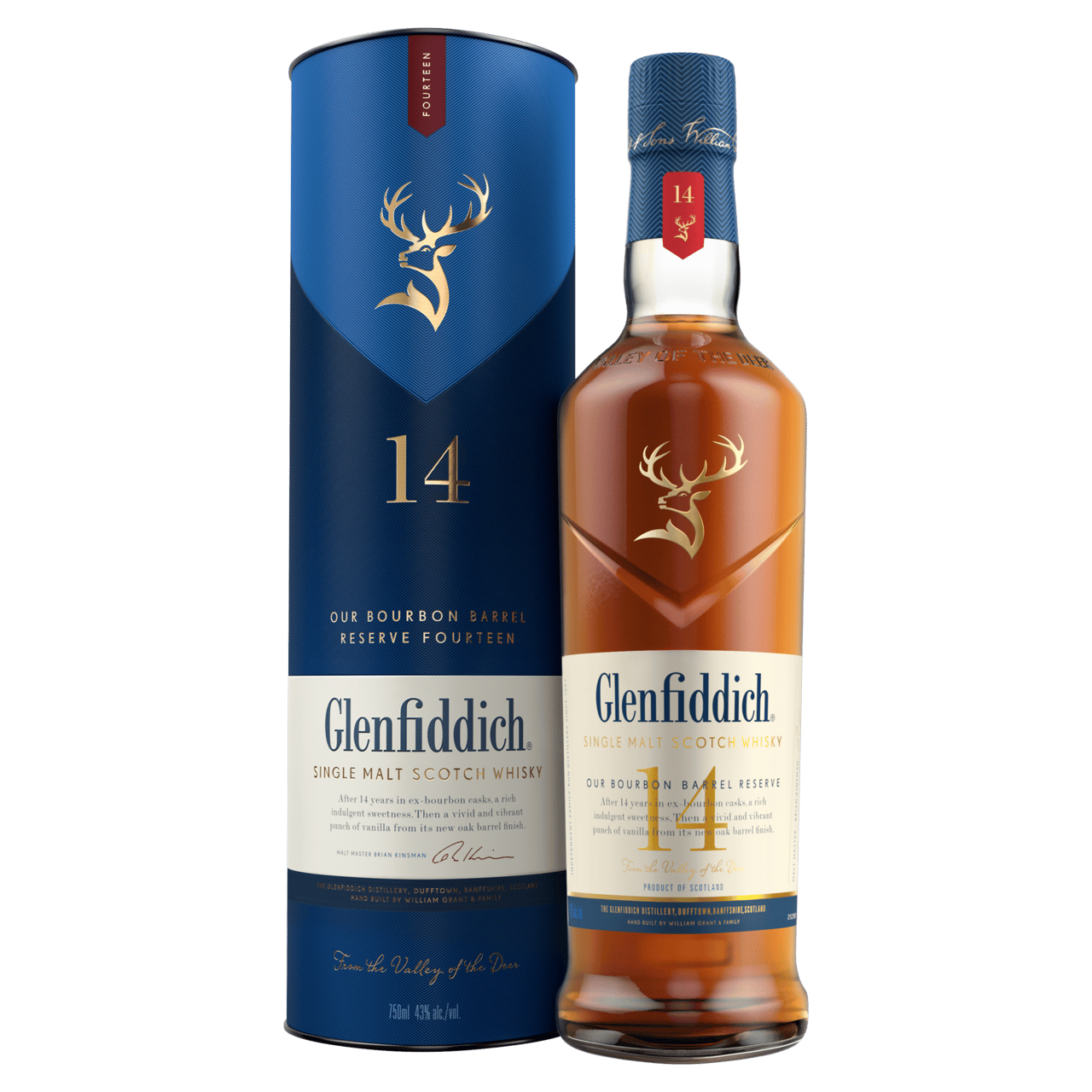 Glenfiddich 14 Year Old Single Malt Bourbon Barrel Reserve 700ml
