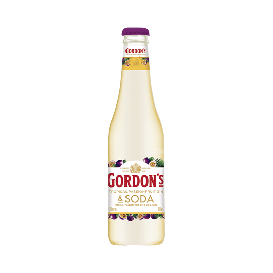 Gordon's Tropical Passionfruit Gin & Soda Bottles 330ml