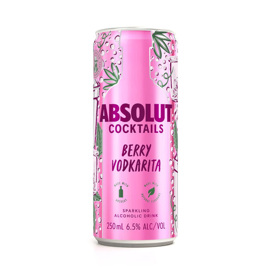 Absolut Cocktails Berry Vodkarita 250ml