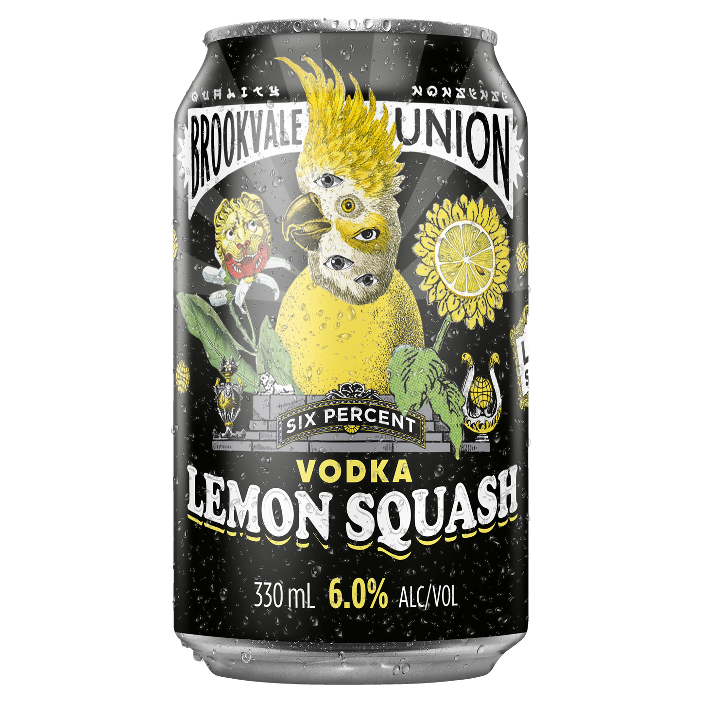 Brookvale Union Vodka Lemon Squash 6% Cans 330ml
