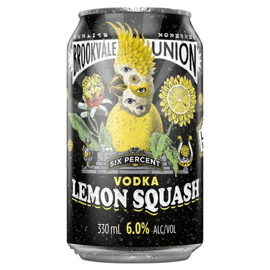 Brookvale Union Vodka Lemon Squash 6% Cans 330ml