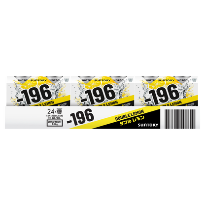 Suntory -196 Double Lemon Shochu, Vodka & Soda Cans 330ml