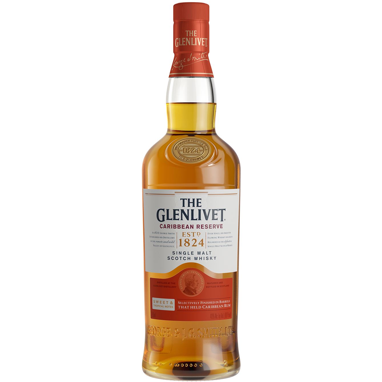 The Glenlivet Caribbean Reserve Single Malt Scotch Whisky 700ml
