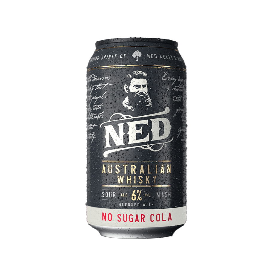 NED Australian Whisky & No Sugar Cola 6.0% Cans 375ml